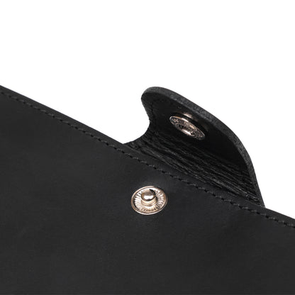 Large SHVIGEL Business Card Holder 13905 Black Leather Made in Ukraine for Visiting Cards