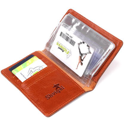 Comfortable SHVIGEL Natural Leather Vehicle Document Cover 16070 - Ukraine