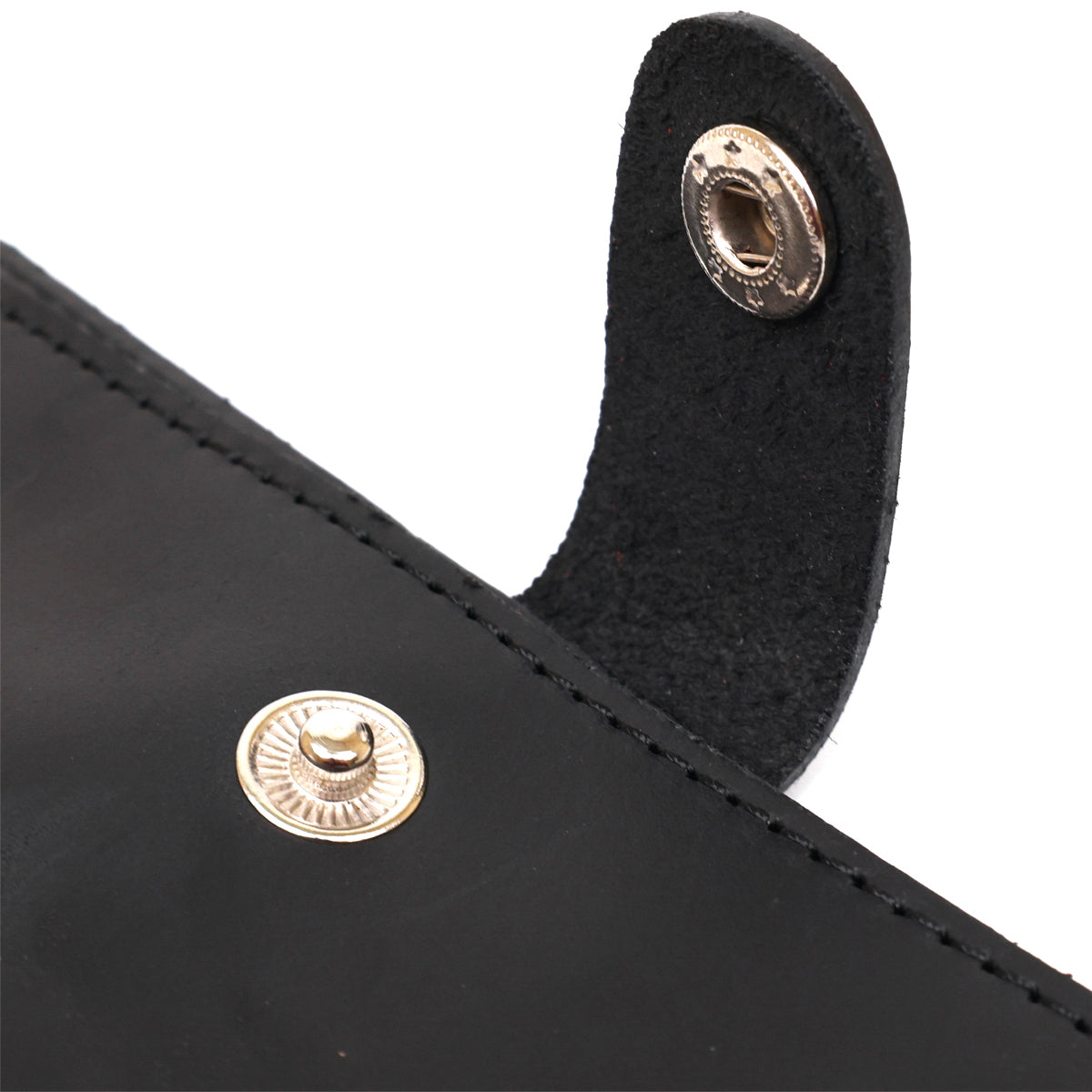 Matte Leather Travel Case SHVIGEL 16516 Black, Natural Leather, Made in Ukraine