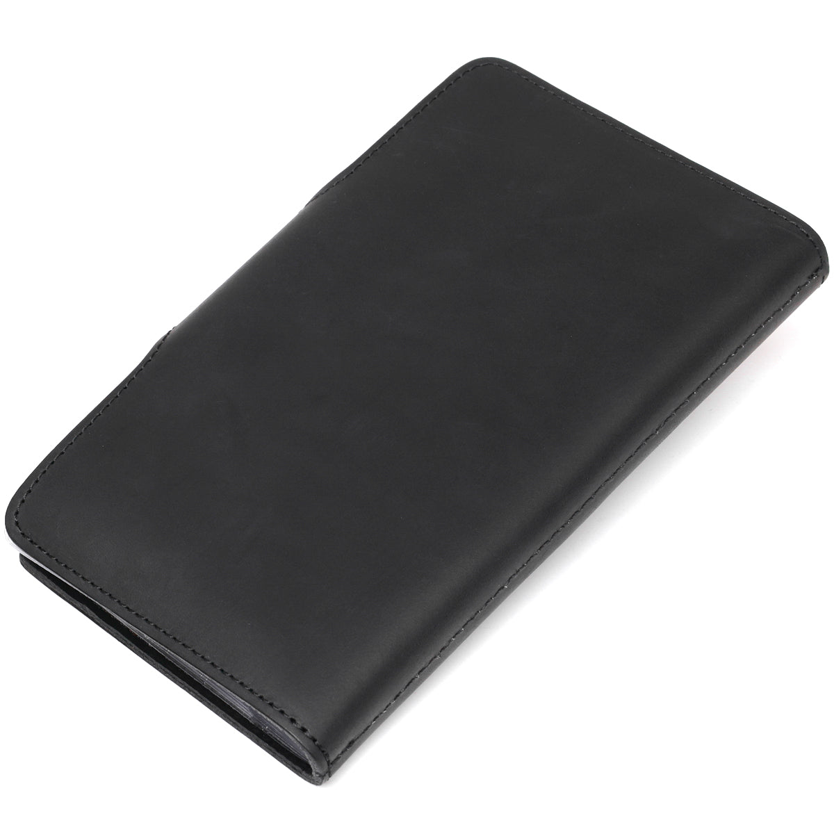 Large SHVIGEL Business Card Holder 13905 Black Leather Made in Ukraine for Visiting Cards
