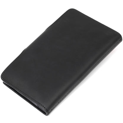 Large SHVIGEL Business Card Holder 13905 Black Leather Made in Ukraine for Visiting Cards
