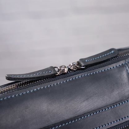 Men's Leather Shoulder Business Bag SHVIGEL 11246 Black Genuine Leather Durable Design