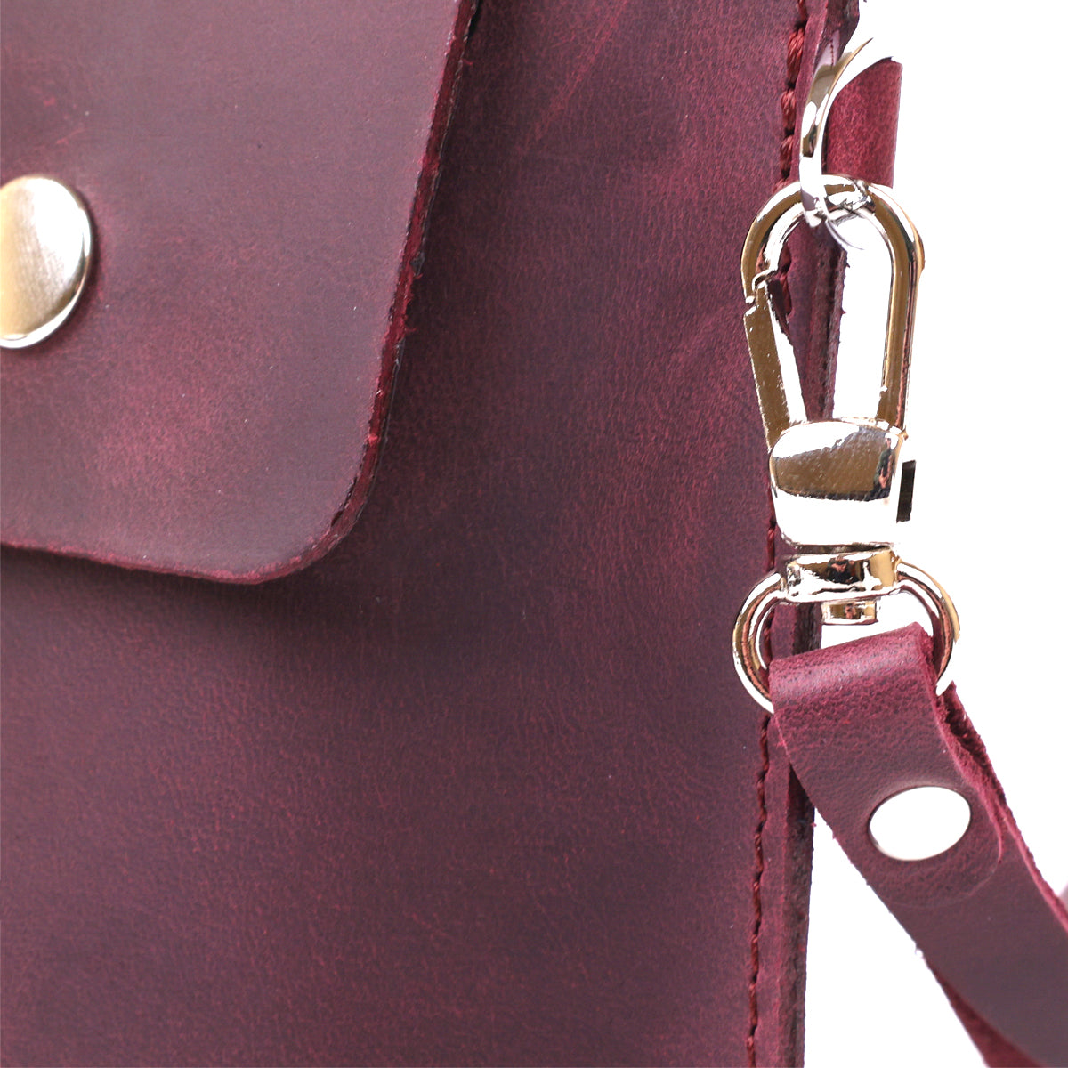 Vintage Women's Travel Cosmetic Bag SHVIGEL 16429 Burgundy Natural Leather