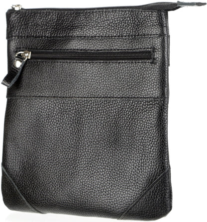 Leather Handbag SHVIGEL 11025 Black Genuine Leather from Ukraine, Stylish Design