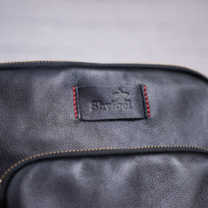 Men's Leather Bag SHVIGEL 19111 Black Genuine Leather Durable Design