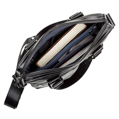 Leather Men's Bag SHVIGEL 11114 Black Natural Leather Stylish Design