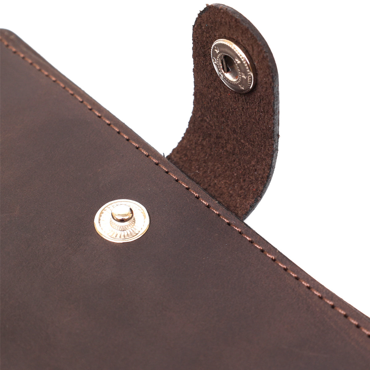 Vintage Matte Leather Travel Case SHVIGEL 16517 Brown Natural Leather Design