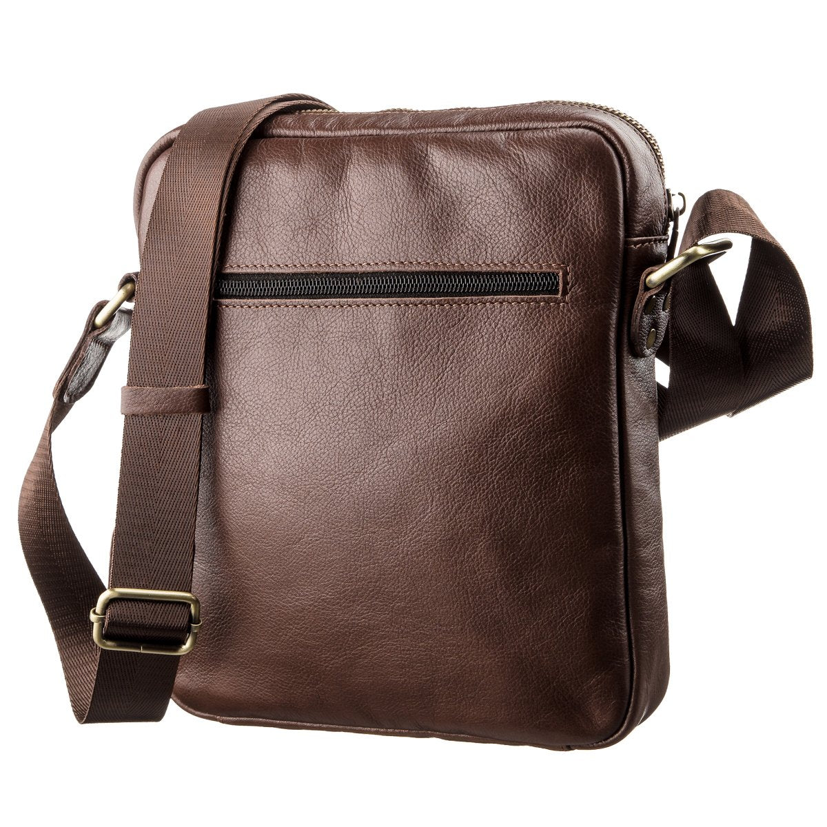Men's Leather Bag SHVIGEL 19112 Brown Natural Leather Stylish Design