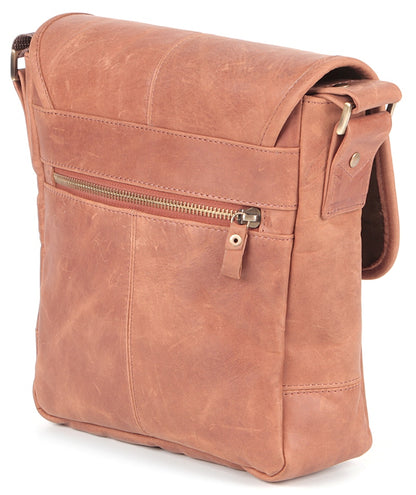 Genuine Leather Bag SHVIGEL 00883 Brown - Premium Quality Ukrainian Design