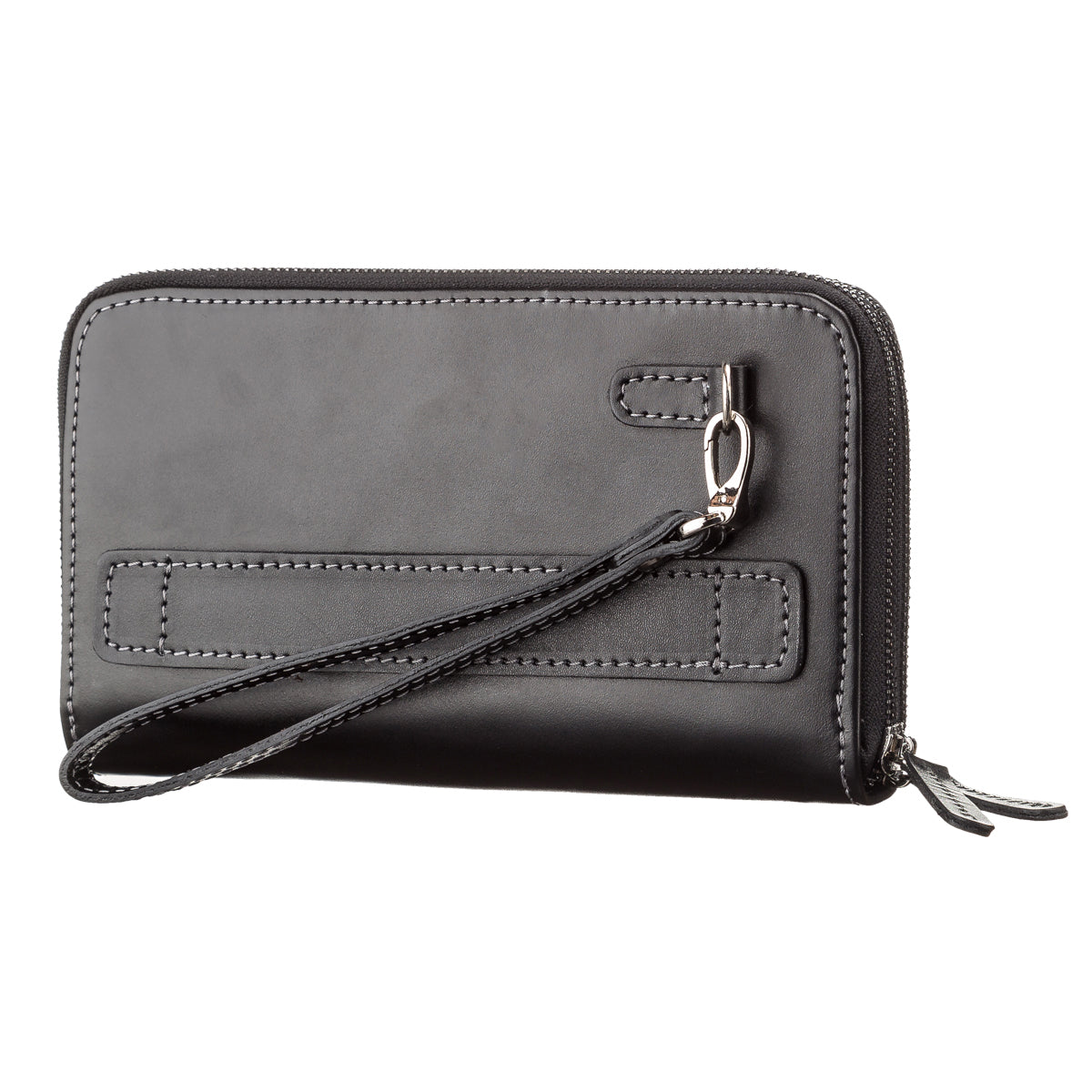 Men's Leather Clutch SHVIGEL 11082 Black Crafted from Natural Leather - Ukraine Made