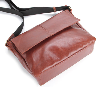 SHVIGEL Leather Bag 00876 Brown - High-Quality Handmade Ukrainian Design
