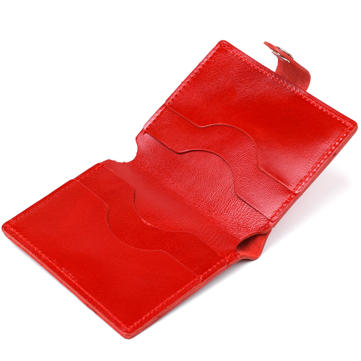 Women's Leather Wallet SHVIGEL 16482 Red Genuine Leather Durable Design