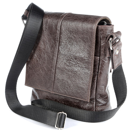 Genuine Leather Bag SHVIGEL 00979 Brown - Made in Ukraine, Stylish & Durable