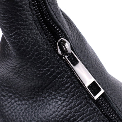Shoulder Bag SHVIGEL 22827 Black Natural Leather Flotar - Made in Ukraine