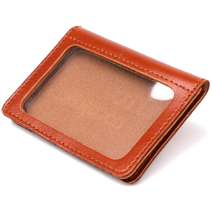 Genuine Leather Driver's License Cover SHVIGEL 16137 Ukraine Natural Leather Black