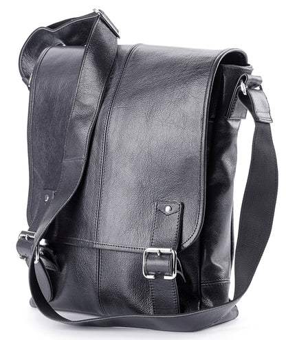 SHVIGEL Leather Bag 00919 Black - Premium Quality Genuine Leather from Ukraine