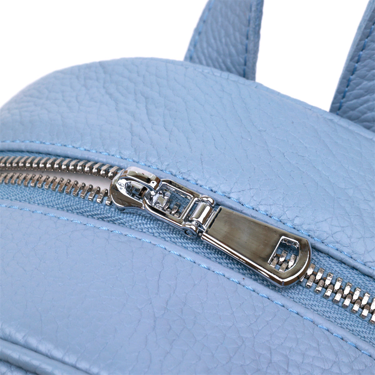 Leather Women's Backpack SHVIGEL 16303 Blue Genuine Leather Made in Ukraine