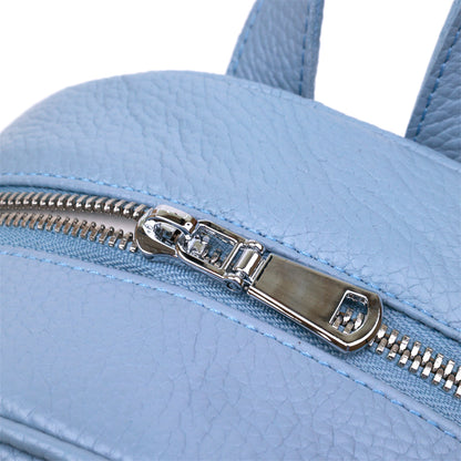 Leather Women's Backpack SHVIGEL 16303 Blue Genuine Leather Made in Ukraine