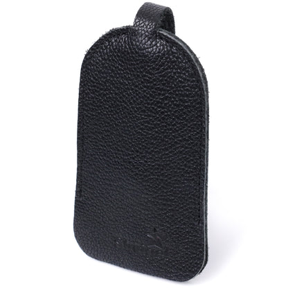 Leather Key Holder SHVIGEL 15313 Black Genuine Leather for Keys Made in Ukraine