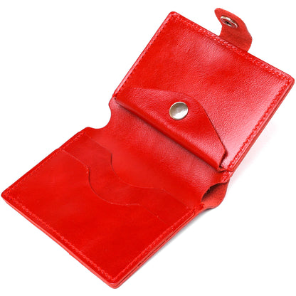 Practical Women's Wallet SHVIGEL 16503 Red Genuine Leather High-Quality Design