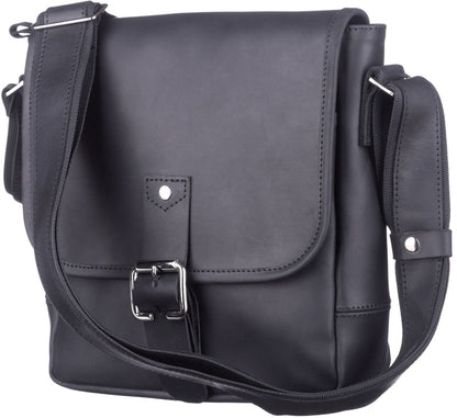 SHVIGEL Leather Bag 11037 Black - Genuine Ukrainian Leather, Stylish Design
