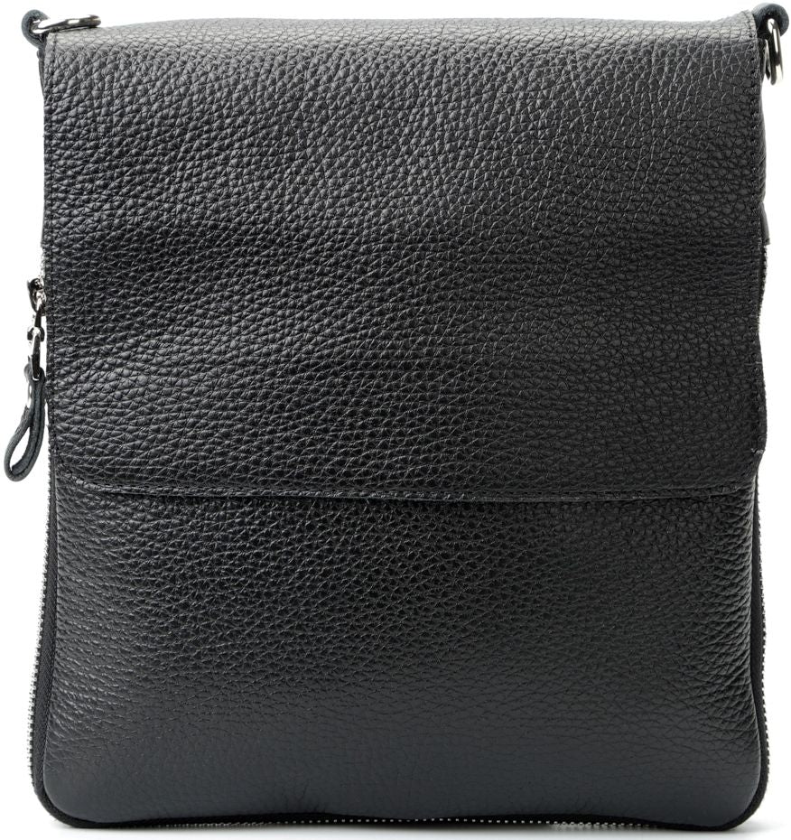 Genuine Leather Handbag SHVIGEL 11016 Black, Made in Ukraine, Premium Quality