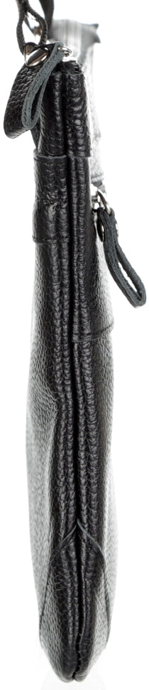 Leather Handbag SHVIGEL 11025 Black Genuine Leather from Ukraine, Stylish Design