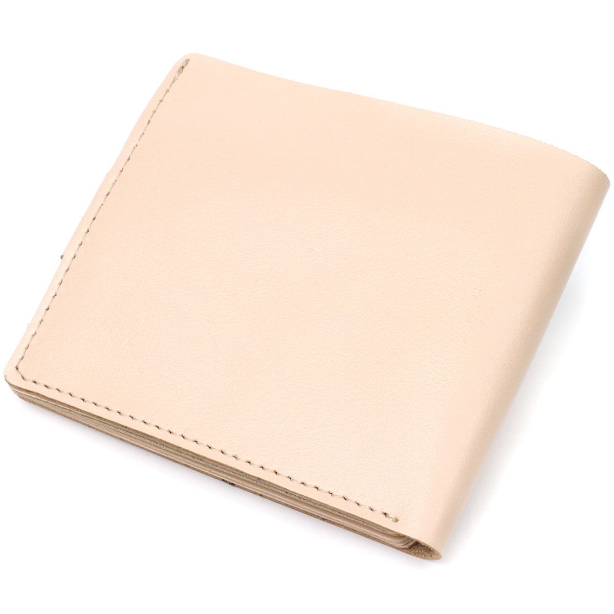 Stylish Women's Leather Wallet with Coin Pocket SHVIGEL 16623 Milk Color Natural Leather
