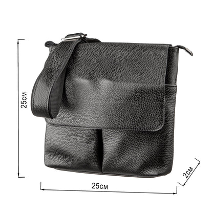 Genuine Leather Bag SHVIGEL 11157 Black - Stylish and Durable Ukrainian Design