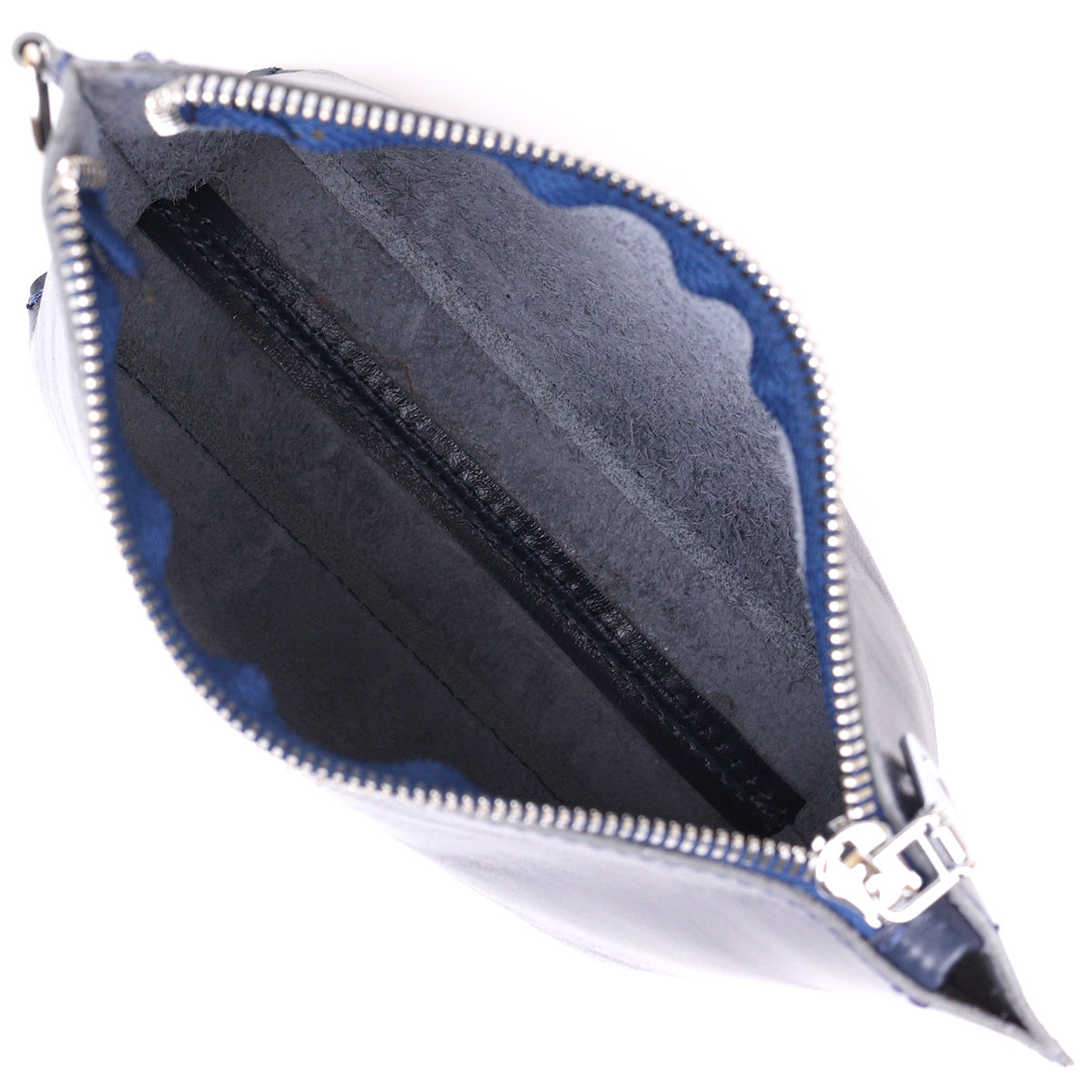 Women's Skincare SHVIGEL 16413 Blue Natural Leather Made in Ukraine