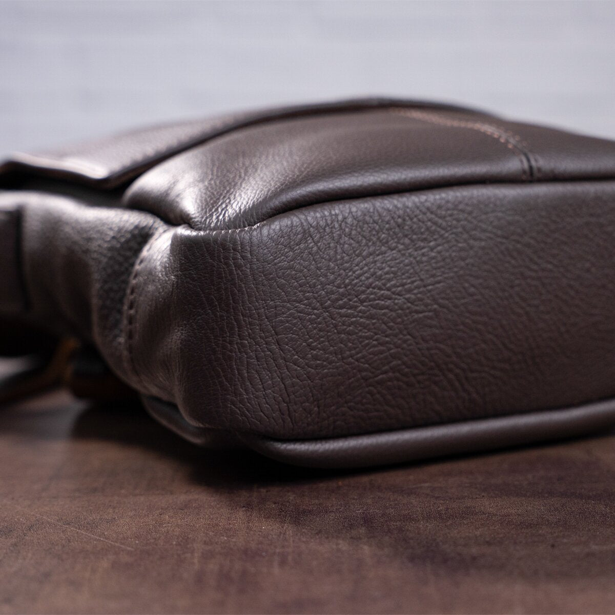 Leather Bag SHVIGEL 00852 Brown | Genuine Leather | Made in Ukraine