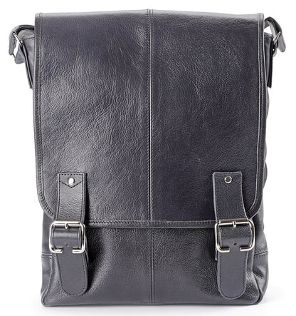 SHVIGEL Leather Bag 00919 Black - Premium Quality Genuine Leather from Ukraine