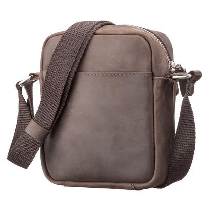 Vintage Leather Bag SHVIGEL 11077 Brown Natural Leather Handmade in Ukraine