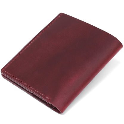Fashionable Vintage Women's Wallet SHVIGEL 16499 Burgundy Natural Leather