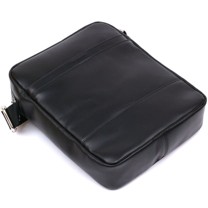 High-Quality Leather Men's Bag SHVIGEL 16336 Black - Crafted from Natural Leather