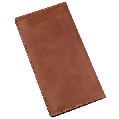Men's Vertical Wallet SHVIGEL 16199 Red Matte Genuine Leather from Ukraine