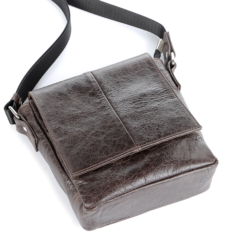 Genuine Leather Bag SHVIGEL 00979 Brown - Made in Ukraine, Stylish & Durable