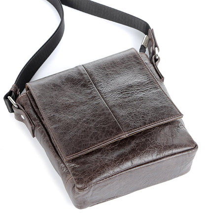 Genuine Leather Bag SHVIGEL 00979 Brown - Made in Ukraine, Stylish & Durable