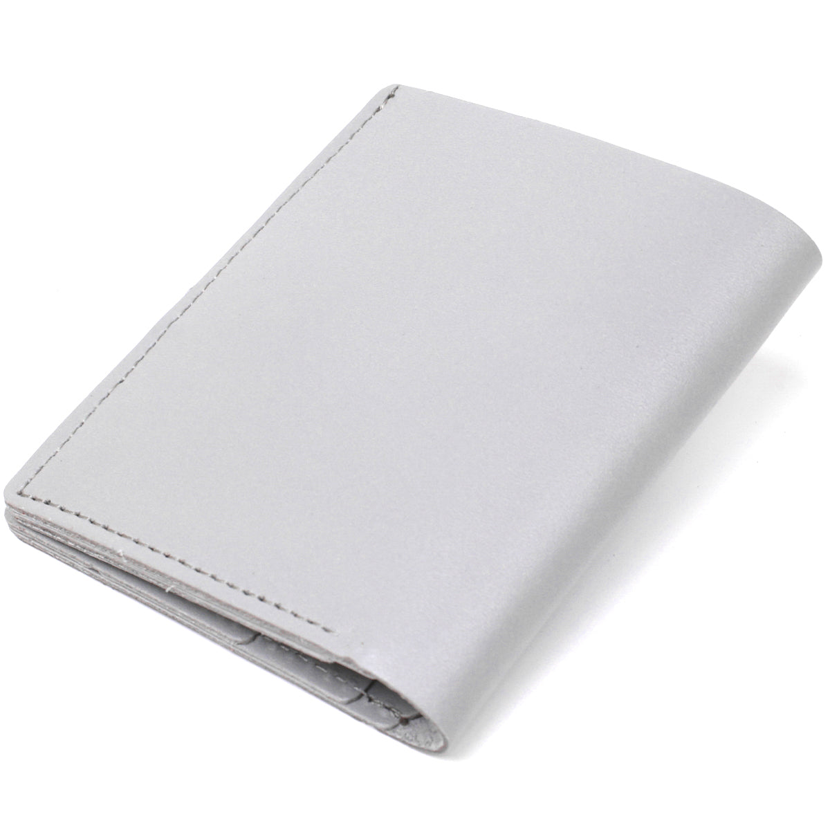Compact Fashionable Wallet SHVIGEL 16493 Gray Genuine Leather from Ukraine