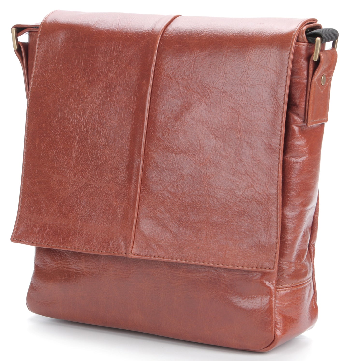 Leather Bag SHVIGEL 00877 Brown Genuine Leather Made in Ukraine