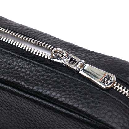 Men's Shoulder Bag SHVIGEL 16334 Black Genuine Leather Practical Design