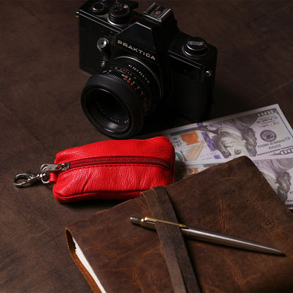 Bright Leather Key Holder Shvigel 13953 Natural Leather Made in Ukraine