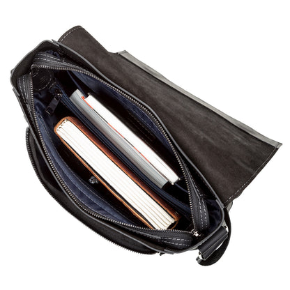 Men's Leather Bag SHVIGEL 11112 Black Genuine Leather from Ukraine