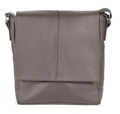 Leather Bag SHVIGEL 00852 Brown | Genuine Leather | Made in Ukraine