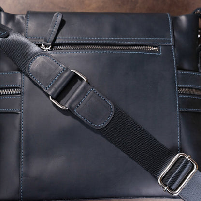 Men's Leather Bag SHVIGEL 11096 Black Genuine Leather Made in Ukraine