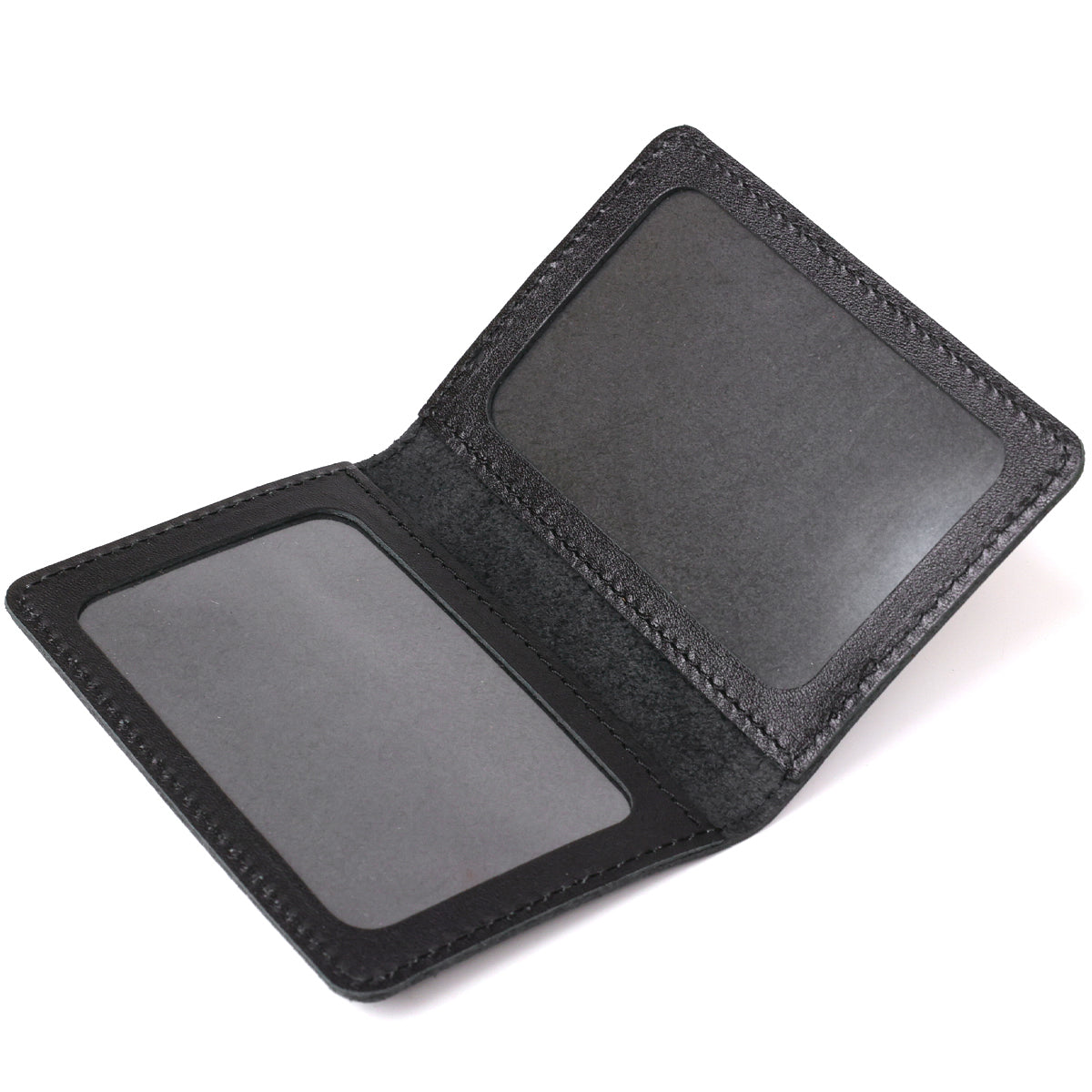Leather Driver's License Cover SHVIGEL 13968 Black Natural Leather Made in Ukraine