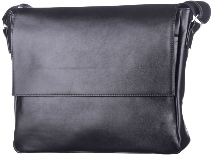 Leather Bag SHVIGEL 11039 Black - Premium Quality Natural Leather from Ukraine