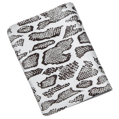 Vertical Business Card Holder SHVIGEL 19086 Multicolor Exotic Design Natural Leather