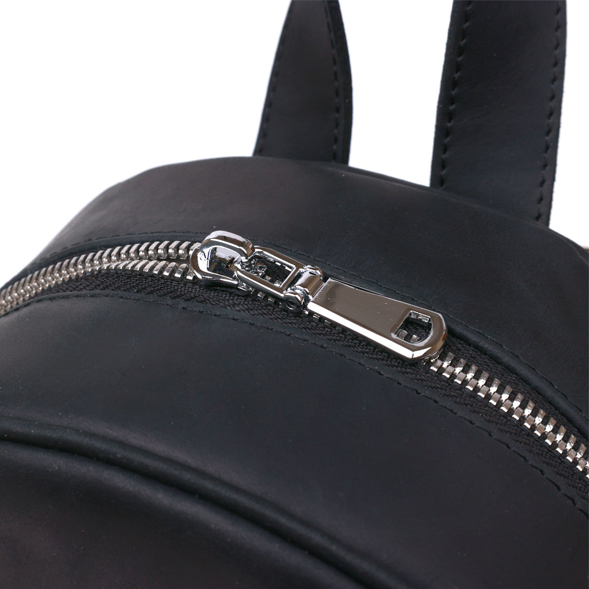 Universal Vintage Women's Backpack SHVIGEL 16328 Black Genuine Leather, Ukraine Made