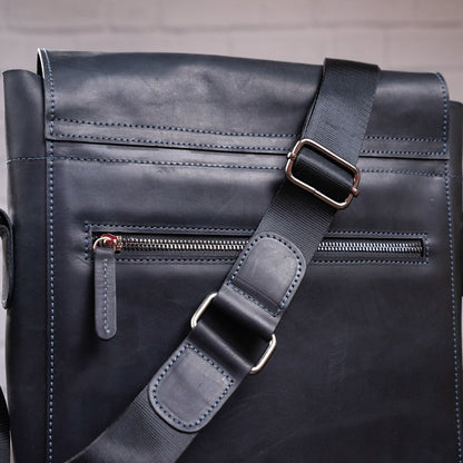 Men's Leather Bag SHVIGEL 11112 Black Genuine Leather from Ukraine
